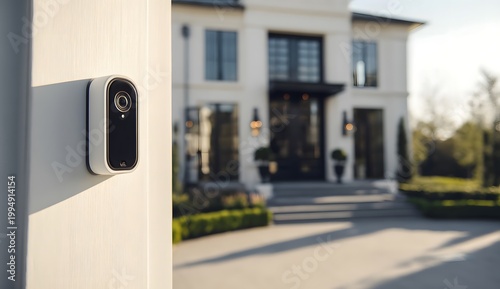 Modern Wireless Security Camera System Protecting a Luxury Residential Property.
