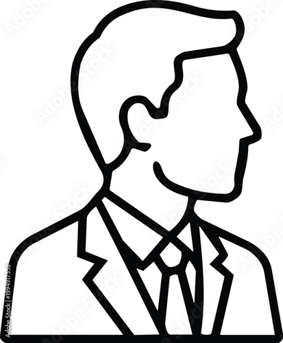 Government figure outline style icon