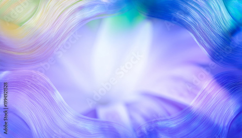 Colorful Abstract Design With Smooth Lines and Soft Shapes in Blue and Purple Tones