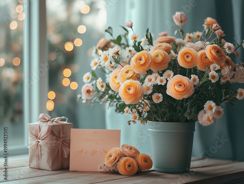 A Simple Father’s Day Table Setting with Personal Gifts and a Card