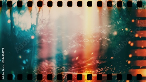 A blurred, colorful landscape resembling a forest scene with soft lights and tones, creating an ethereal and dreamy atmosphere.