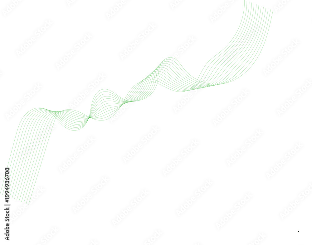 Fototapeta premium A clean 3D blue ribbon art design featuring wavy curves and fluid lines on a white background for a modern wallpaper or business backdrop illustration
