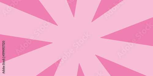 Candy color sunburst background. Abstract pink cream sunbeams design wallpaper. Colorful spinning lines for template, banner, poster, flyer. Vector backdrop