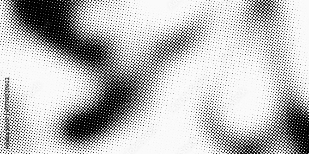 Fototapeta premium Black radial halftone circles. Dotted sound wave rings. Stippled epicenter, target, radar icon concept. Ripple concentric signal vibration element. Vector round dashed and dotted gradient pattern