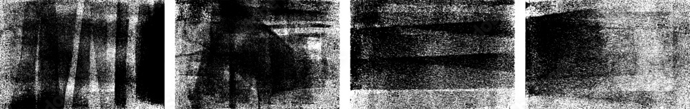 Φωτογραφία Grunge rolled ink stamp textures set