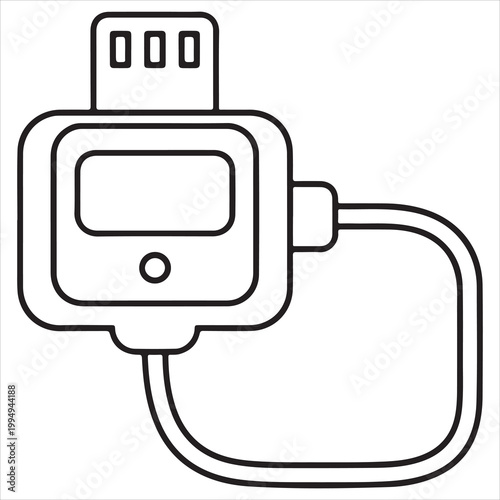 Usb power meter with display and test probes
