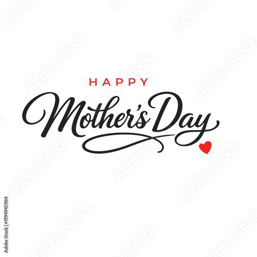Happy Mother’s Day Text Design Vector