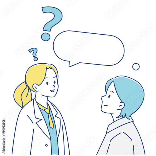 An illustration of a team of men and women at a construction site who have discovered a clue to solving a problem.