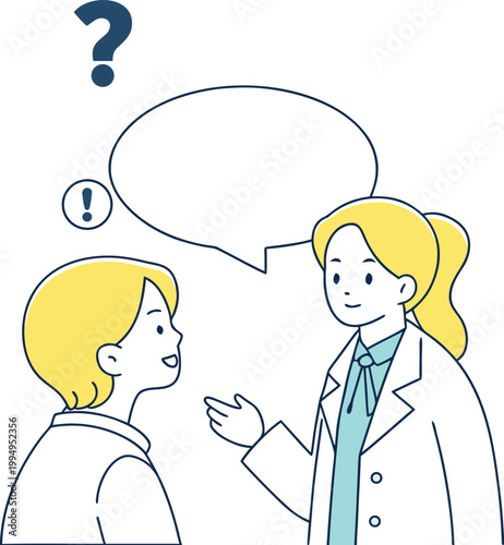 An illustration of a team of men and women at a construction site who have discovered a clue to solving a problem.