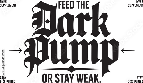 Black and white of a muscular arm flexing with motivational text flexing bicep motivational quote de