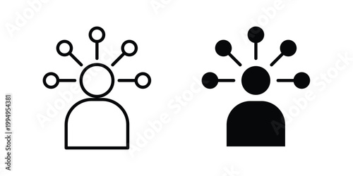 Ability icon. glyph style icon. Stroke icons