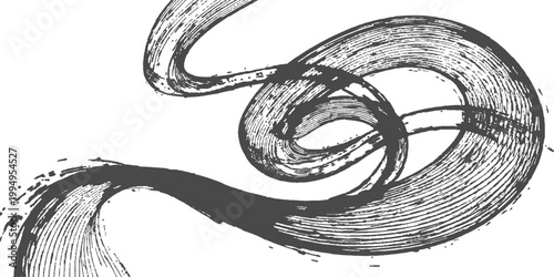 Black brush stroke background: abstract rough paint swirl lines scribble texture artistic grunge modern design