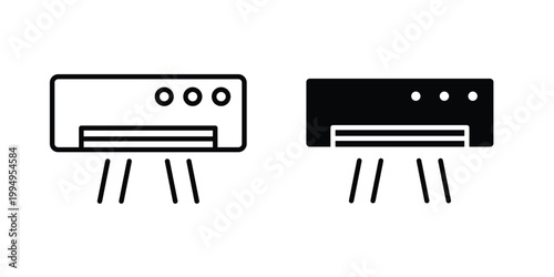 Air conditioner icon. glyph style icon. Stroke icons