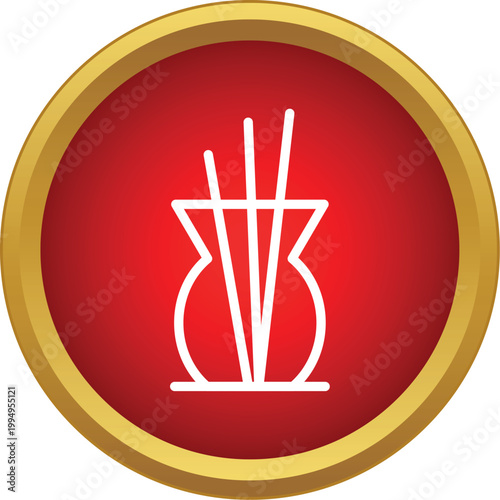 Aroma diffuser sticks in a pot symbolizing relaxation and wellness