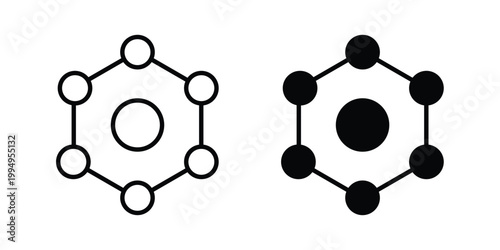 Antioxidant icon. glyph style icon. Stroke icons