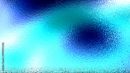 Fotografía Blue and cyan blurred gradient background, with frosted glass texture