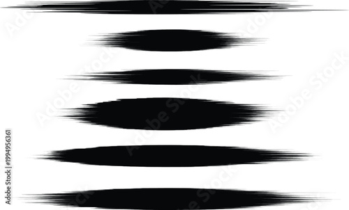 Black Paint Stroke Art Brushes