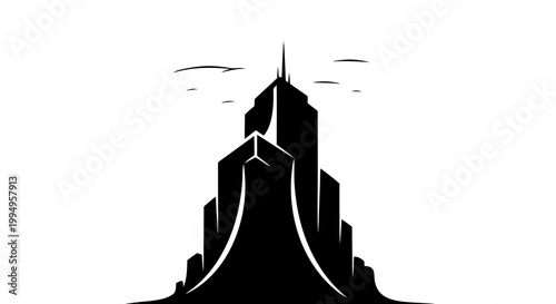 A white gothic cathedral spire towers over the silhouette of a woman in a dress as she explores the historic religious architecture of a Russian landmark under a clear sky