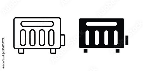 Conditioner heater icon. glyph style icon. Stroke icons