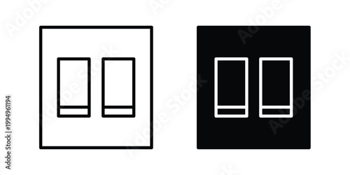 Electric switch icon. glyph style icon. Stroke icons
