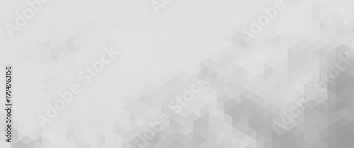 Abstract white background with silver effect. Light gray colour texture. Grey blue modern pattern. Gradient textur. Triangle patern. Triangular backdrop. Design bg business print