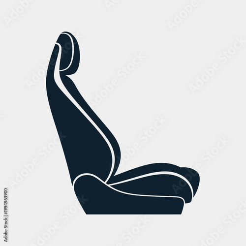 A sleek and modern car seat design.