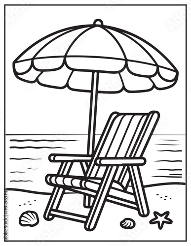 Calm coastal living coloring pages 