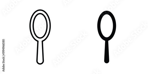 Mirror icon. glyph style icon. Stroke icons