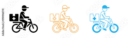 Emergency medical services on bicycles first responders in action