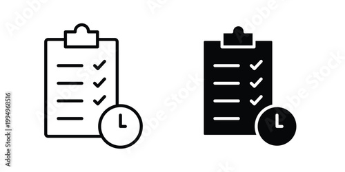 Planning icon. glyph style icon. Stroke icons