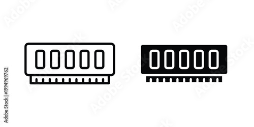 Ram memory icon. glyph style icon. Stroke icons