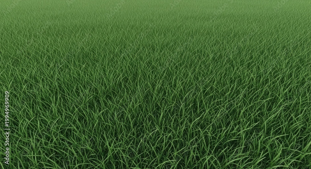 Obraz premium Lush green grass field a vibrant natural texture