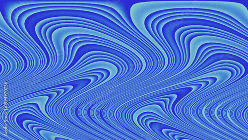 “Abstract wavy blue lines with gradient shades forming fluid motion pattern resembling waves ripples or topographic flow”