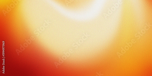 Vibrant orange gradient background with blurred white circle