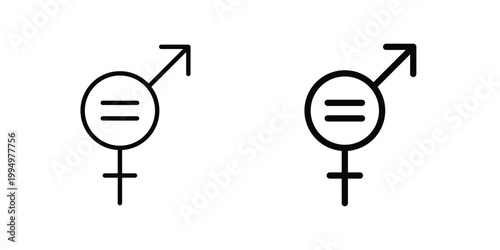 Unisex icon. glyph style icon. Stroke icons
