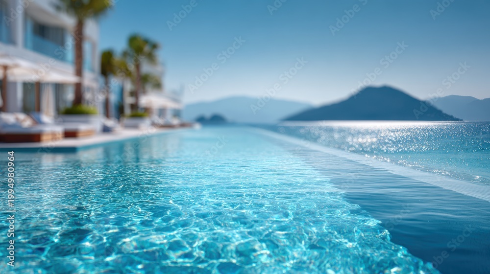 Fototapeta premium Blurred luxury all inclusive resort in Turkey