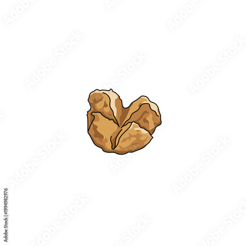 Bakso goreng Indonesian fried meatball vector illustration