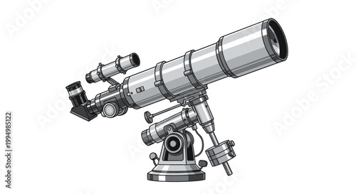 Illustration of a telescope