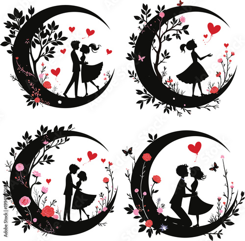 Colorful vector design with various elements and typography