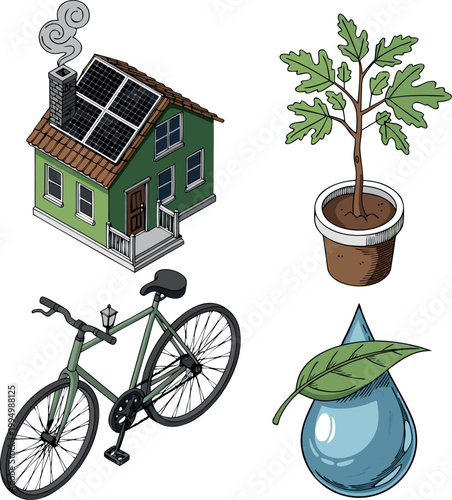 Close-up bicycle wheel spokes and tire, minimalist vector art