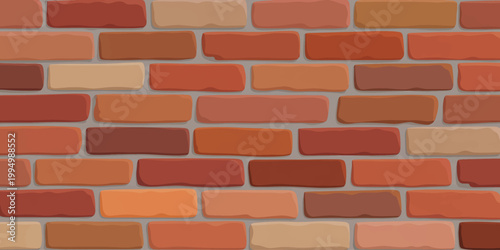 Red brick wall texture background with old masonry pattern