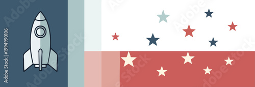 Ignite your ventures and celebrate success with this vibrant vector illustration, symbolizing patriotic achievement and future aspirations in a dynamic, modern design