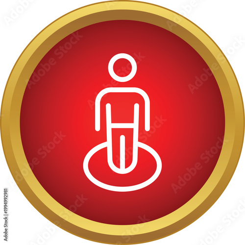 Person icon marking current position in mapping application