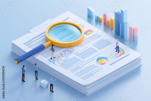 Concept of auditing and evaluating quality and efficiency of personnel ,business document evaluation process ,inspection of business finance tax documents ,Data analysis reports growth results