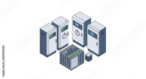Isometric Battery Energy Storage System and EV Swapping Station for Sustainable Infrastructure