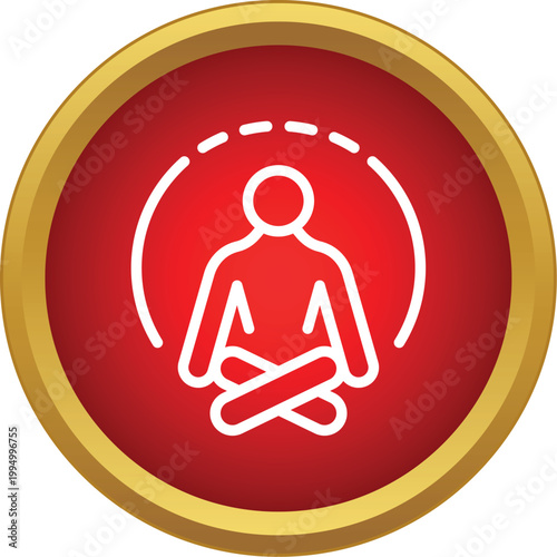 Person meditating in a lotus pose promotes mindfulness and inner peace