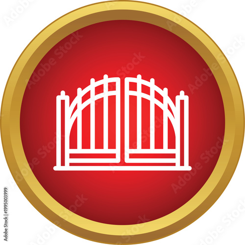 Gate icon representing entrance, security, or access control