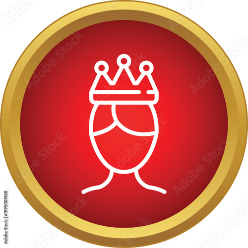 Woman head wearing a royal crown symbolizing monarchy and leadership