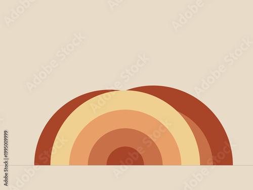 Modern Arch Geometric Layered Pattern Background