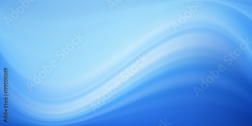 Abstract blue waves with flowing lines and soft liquid motion create a smooth vector texture for a professional business wallpaper backdrop